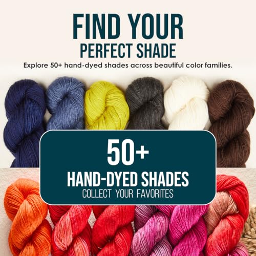 KnitPro Symfonie DK Weight Merino Wool Yarn 240yds, 100g, Gold Leaf | 100% Extrafine Merino, Hand Dyed, OEKO-TEX Certified, Superwash, Colorfast, #3 Yarn Skein for Knitting & Crochet - color: Gold Leaf