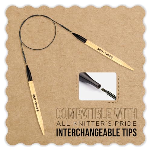 Knitter’s Pride 360° Swivel Cable - 35 cm Length - size: 60cm