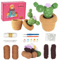 Dasonwin Crochet Kit for Beginners,Crochet Cactus with Step-by-Step Tutorials,Beginner Crochet Kits for Adults,Gift for Girls and Women.