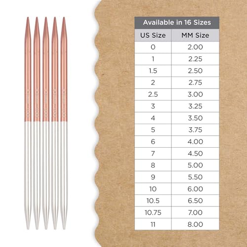 Knitter’s Pride Rosemist Double-Point Needle 6""(15cm) - US 8(5mm) - size: 5.00mm