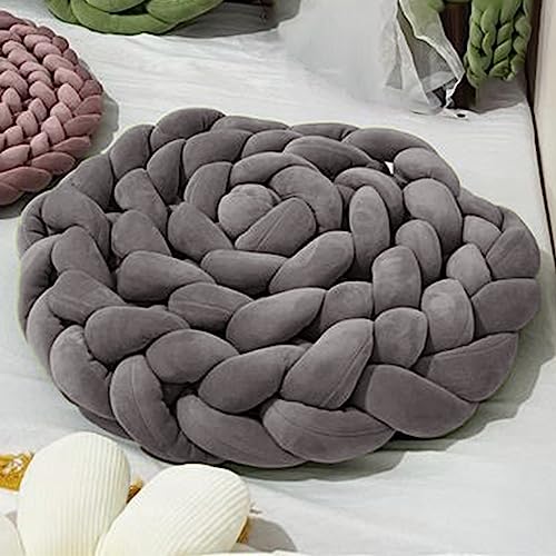 Velvet Chunky Bulky Giant Arm Knitting Yarn, Super Soft Jumbo Tube Weight, Fluffy DIY Crochet Hand Making Washable Yarn for Blanket, Pet Bed, Rugs, Pillow (1.1lb Dark Gary) - color: Drak Gray, size: 1.1lb