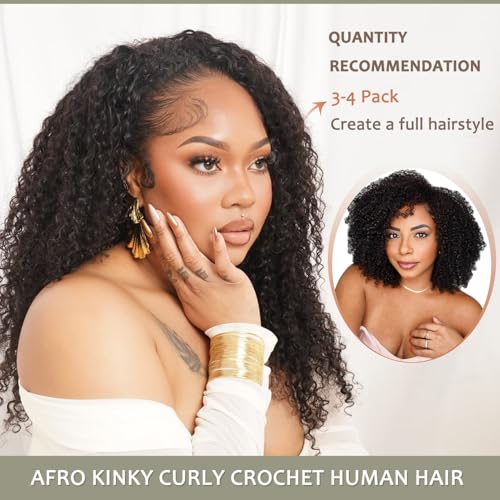 Beauty Youth Pixie Curly Miracle Knots Human Crochet Hair 75g 18 Inch | Feather Crochet Hair For Black Women, Easy Install, Reusable, Invisible Finish, Natural Look, Lightweight, Tangle Free - color: 75g Pixie Crochet Hair Natural Black, size: 18 Inch