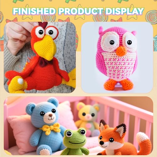 MUCUNNIA 400pcs 14mm Safety Eyes for Amigurumi with Washers Plastic Black Safety Eyes for Crochet Craft Safety Eyes for DIY Christmas Decorations Crochet Stuffed Animals Crafting - size: 14mm