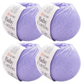 YarnArt Baby Cotton Yarn 4-Pack – Soft Knitting Yarn for Baby & Summer, 50% Cotton 50% Acrylic, 1.76 Oz Each, 180.44 Yds/Skein – Ideal for Amigurumi & Crochet Projects (417) - color: 417