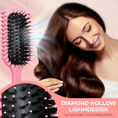 Curl Defining Brush, Curly Hair Brush Products With 3 Pcs Slick Back Hair Brush Set Bristle Brush Edge Control Teasing Comb for women (Black) - color: black