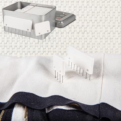 Knit Blocking Pins Kit, Includes 20 Knit Blocking Combs, 100 T-pins for Blocking Knitting Crochet, Needlework Projects, Knitting Block Tool for Blocking Mats, White - size: White, 1 Pack