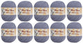 100% Cashmere Wool Yarn (Pack of 10) by Yonkey Monkey 500gr Imported Knitting Crochet (Light Gray 14) - color: Light Gray 14
