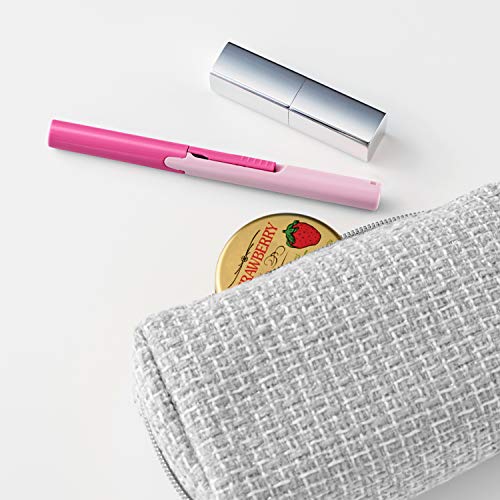 Plus Pen Style Non-Stick Compact TSA Twiggy Scissors with Cover, Pink - color: Rose, size: 1-Pack