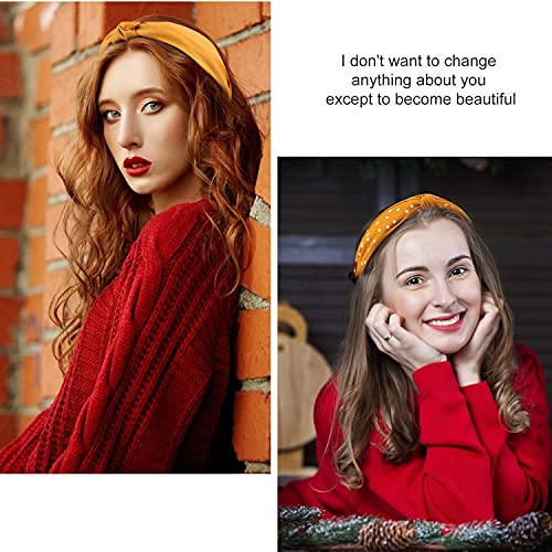 Headbands for Women 12 Pack Head Bands Womens Hair Knotted Headband for Women Knot Head Bands Womens Hairbands Elastic Turban Boho Bandeau Hair Fashion Headbands for Washing Face - color: headbands 06