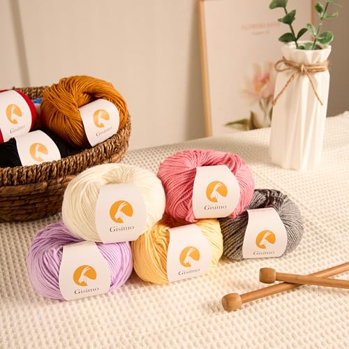 Merino Wool Yarn for Knitting & Crocheting - 35% Wool, 65% Acrylic - color: Purple, size: 2 Ball