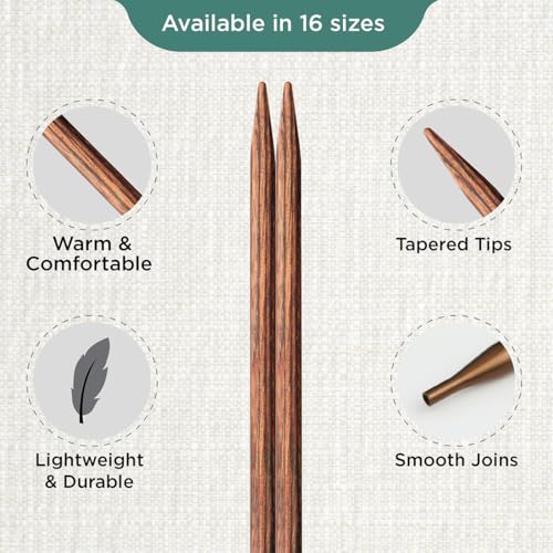 KnitPro Ginger Interchangeable Circular Needles 5" (13cm) | US Size 7 (4.5mm) - size: US 7 (4.5mm)