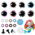 MUCUNNIA 120Pcs 16mm Safety Eyes for Crocheting Mermaid Amigurumi Eyes for Crochet Animals Crochet Doll Craft Eyes with Washers Stuffed Animal Eyes for DIY of Puppet Bear Animal Halloween Decorations - size: 16mm