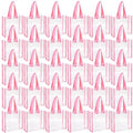 Paterr 30 Pcs Clear Tote Bag Stadium Approved Bulk 10 x 10 x 4 inch Plastic Tote Gifts Bags with Handle for Women Sports Gym(Pink) - color: Pink