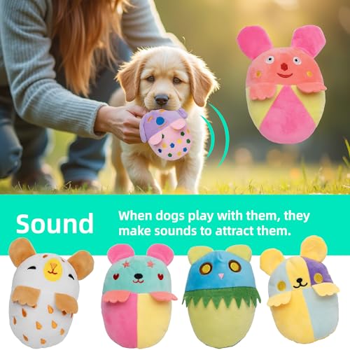20 Pack Squeaky Dog Toys Bulk, Plush Small Dog Chew Toy For Puppy Teething | Variety Animal Stuffed Puppy Toys Bundle,Cute Soft Plush Dog Toys for Small Medium Breeds to Keep Them Busy ﻿ - color: Dog Toys(20pack)