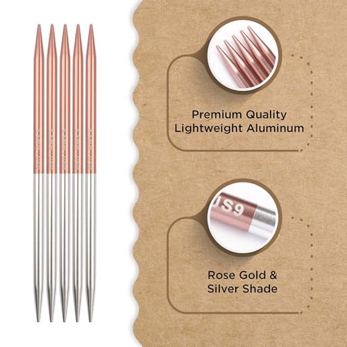 Knitter’s Pride Rosemist Double-Point Needle 6""(15cm) - US 9(5.5mm) - size: 5.50mm