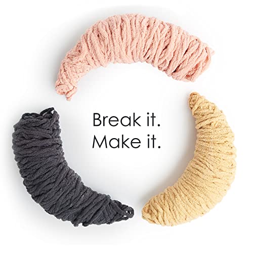 Bernat Blanket O'Go Copper Yarn - 2 Pack of 300g/10.5oz - Polyester - 6 Super Bulky - Knitting/Crochet - color: Copper, size: 2 Pack