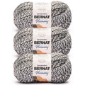 Bernat Harmony Acrylic Yarn for Crocheting, Foggy Notion, 3-Pack | #4 Worsted Yarn, 100% Acrylic, Soft Yarn for Crocheting Blankets, Garments, Knitting & DIY Crafts, 431yds, 250g/9oz per skein - color: Foggy Notion