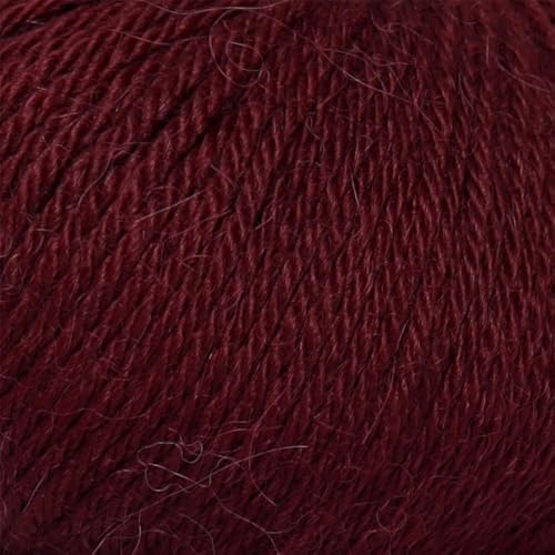 100% Baby Alpaca Yarn 6 Skeins 300g DK Weight Knitting Crochet Burgundy | Made in Peru with natural warmth and softness featuring 654yd of premium fiber ideal for scarves shawls sweaters and more - color: Burgundy, size: DK - 6 Skeins