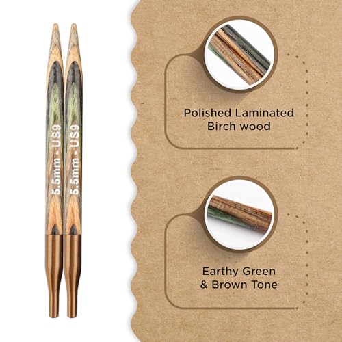 Knitter’s Pride Terra Interchangeable Needle 4""(10cm) - US 9(5.5mm) - size: 5.50mm