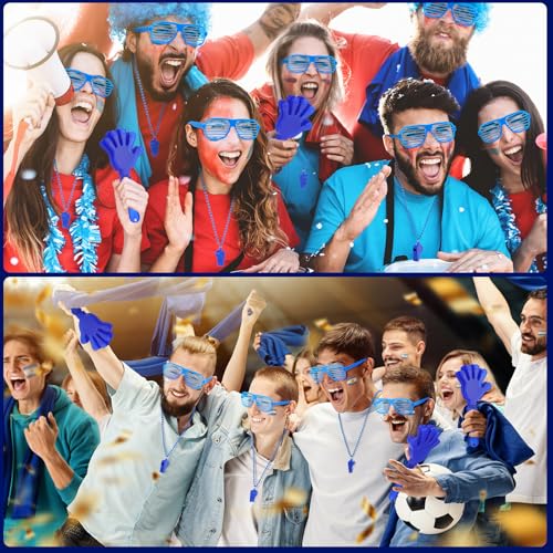 Realspring 148 Pcs Team Spirit Accessories for Sport Events - color: Blue