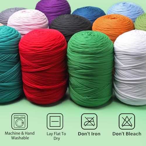 800G (228Yds) Tshirt Yarn for Crochet - T Shirt Yarn for Crocheting with Beginner Crochet Bags/Baskets/Coasters/DIY, T-Shirt Yarns with High Elastic Thick Yarns Polyester Fabric (Beige) - color: Beige