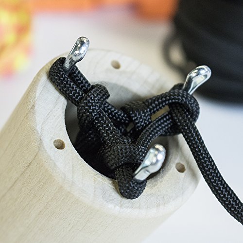 Paracord Planet Removable 4-Pin, 6-Pin, and 8-Pin Polar Wooden Double-Sided Paracord Knitting Spools - Create Consistent Paracord Weaves - Perfect for Micro, Nano, Type II and Type III Paracord - size: Large