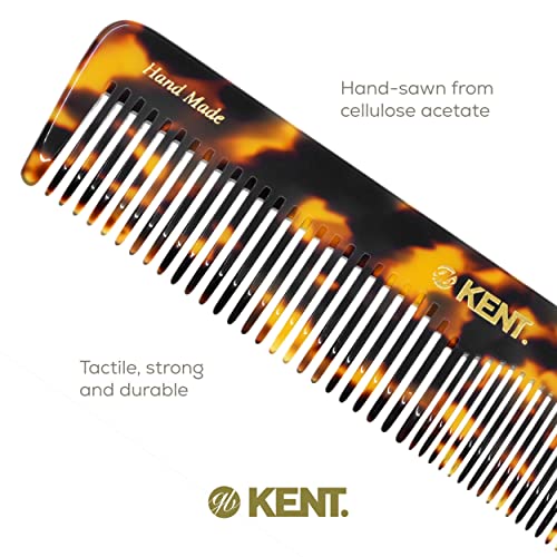Kent 16T TY Fine and Wide Tooth for Daily Grooming,Handmade Styling Comb for All Hair Types,Wet or Dry Hair Detangling Comb for Men and Women,Saw Cut Hand Polished,Made in England - color: Yellow Tokyo, size: 2 Pack