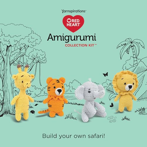 Red Heart Amigurumi Safari Kit - color: Safari