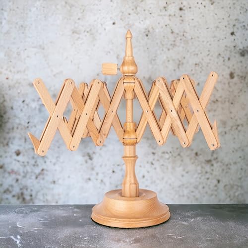 Ayan Handicraft Well Crafted Yarn Swift and Ball Winder Combo - Yarn Cake Winder, Yarn Winder and Swift, Yarn Winder Large Capacity (Beachwood Combo) - color: Beachwood Combo