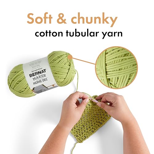 Bernat Maker Home Dec Lilac Fence Varg Yarn - 2 Pack of 250g/8.8oz - Cotton - 5 Bulky - 317 Yards - Knitting, Crochet, Crafts & Amigurumi - color: Lilac Fence Varigates, size: 2 Pack