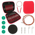 Aluminum Interchangeable Crochet Needles Circular Knitting Needles Set Weaving Yarn Knitting Tools Weave Accessories Kit