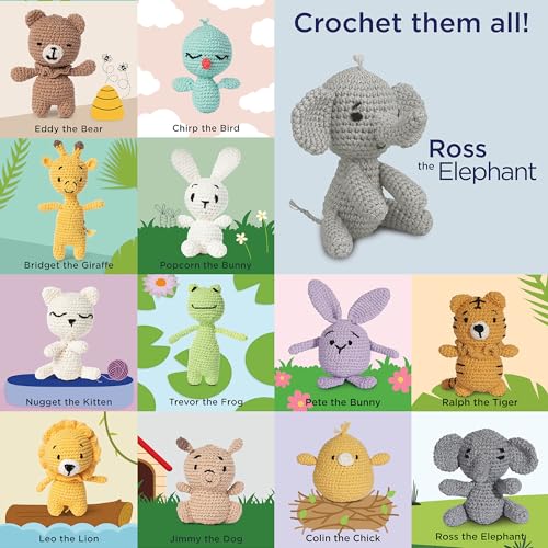 Red Heart Amigurumi Ross The Elephant Kit - color: Ross the Elephant