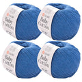 YarnArt Baby Cotton Yarn 4-Pack – Soft Knitting Yarn for Baby & Summer, 50% Cotton 50% Acrylic, 1.76 Oz Each, 180.44 Yds/Skein – Ideal for Amigurumi & Crochet Projects (447) - color: 447