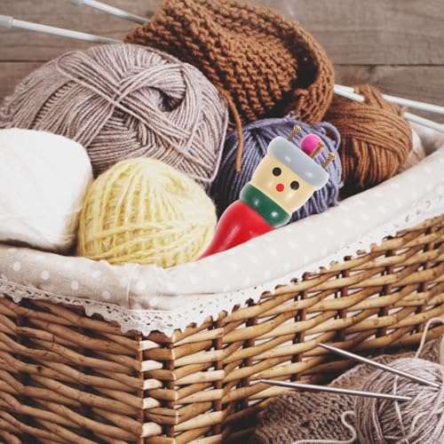 Healifty Wooden French Knitter Spool for Yarn Wool Crafts DIY Knitting Toy with Needle for Beginners Braided Craft Tool for Cotton Wool Synthetic Yarn 3.54 X 1.18 X 1.18 in