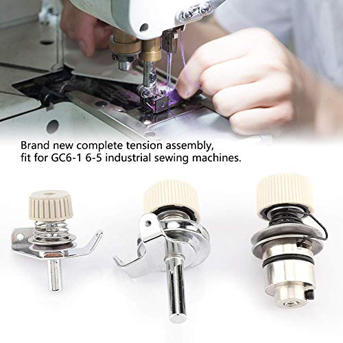 3PCS Thread Tension Assembly, Industrial Sewing Machine Thread Tension Regulator Assembly Sew Machine Accessory Fit for GC6-1 6-5 Industrial Sewing Machines