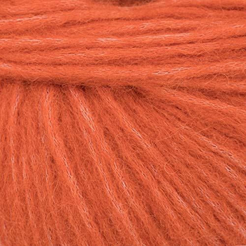 (Set of 3) Baby Alpaca Merino Wool Yarn [426 Yards Total] Rust, #4 Worsted - color: Rust
