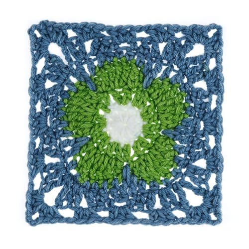 Red Heart All in One Flower Power Crochet Yarn, Come On Clover, 3-Pack | #4 Medium Worsted Weight 100% Acrylic Striping Yarn for Crochet and Knitting, Up to 12 Flower Motifs, 440 yards, 250g/8.8oz - color: Come On Clover
