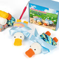 Totiro Crochet Kit for Beginners, Ducks Amigurumi Starter Kit, Easy DIY Craft Set with Step-by-Step Video Tutorials, 2 Pack Animal Crochet Pattern Learning Kit for Teens Adults Birthday Gift - color: Sister Ducks