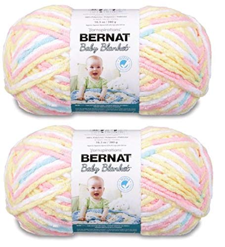 Bernat Baby Blanket Big Ball Yarn (2-Pack) Pitter Patter 161104-04616