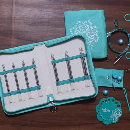 KnitPro The Mindful Collection Hope Interchangeable Needles Set 5" (13cm) | 7 US Sizes (2.5-8) with Accessories - size: Hope