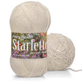 Mary Maxim Starlette, Crochet Yarn, Soft Acrylic Cream Yarn for Afghans, Blankets, Clothing and More, 180 Yards, Cottonwood - 1 Skein - color: Cottonwood