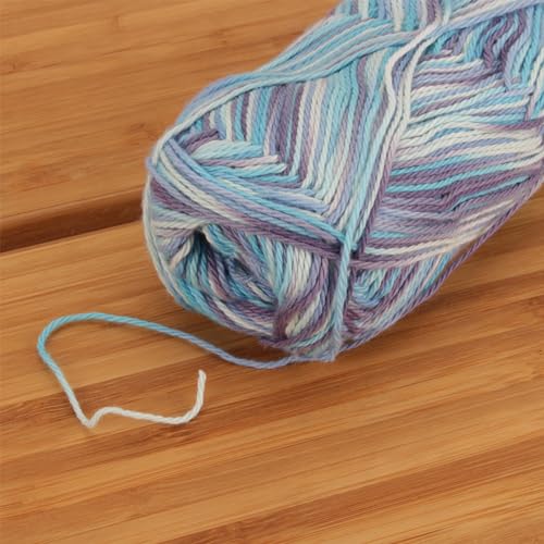 JubileeYarn Cotton Select Yarn - 50g/Skein Sport Weight - Tidal Wave - 4 Skeins - color: 024 Tidal Wave, size: 4 Skeins