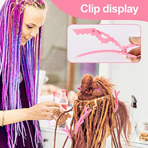 SWEET VIEW Crochet Needles for Hair | With Edge Brush, Bristle Brush, Rat Tail Comb, Gator Clips, Latch Hook for Hair