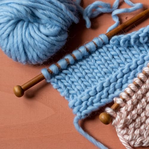 HARFINGTON 2.5mm Bamboo Knitting Needle Straight Single Pointed 13.8 Inch Long Wooden Sweater Knitting Needles US Size 1.5 for Yarn Beginners Hand Sock DIY - size: 2.5mm US Size 1.5