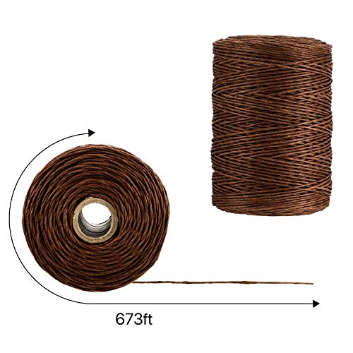 Syhood 673 Feet Floral Vine Bind Wire Rustic Craft Wire, Brown | For DIY Craft Wrapping, Flower Bouquets Garland Arrangements, , Christmas Wreath Making - color: Brown, size: 673 Feet