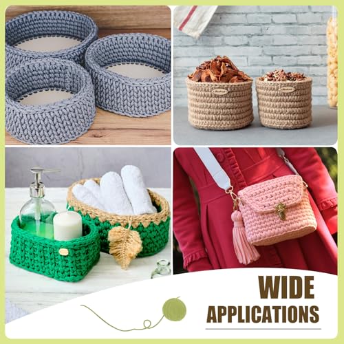 AWIZOM 12 Pcs Wooden Basket Bottoms for Crochet 12 Inch Round Basket Wood Bottom Circle Weaving Knitting Base Wood Base Shaper for Crochet or Knitting Weaving Crafts Home Decoration(Hole:8mm) - size: 12 Inch