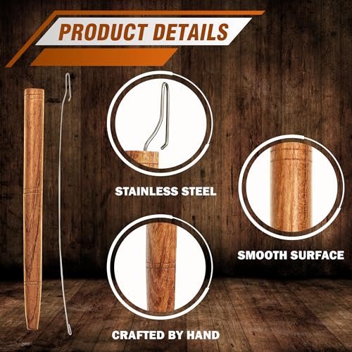SAVINA Loom Pen Tool, Yarn Helper, Yarn Guide for Loom Knitting, Handmade Tools to Make Crafts Quicker & Easier for Knitters