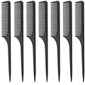 Diane SE449 Rat Tail Comb - 12 Count (Pack of 1) - color: Black, style: Rat Tail Combs