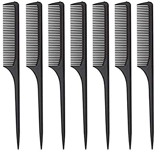 Diane SE449 Rat Tail Comb - 12 Count (Pack of 1) - color: Black, style: Rat Tail Combs