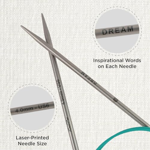 KnitPro The Mindful Collection Fixed Circular Needles 32" (80cm) | US Size 6 (4mm) - size: US 6 (4mm)